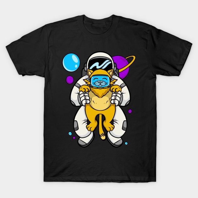 astronout cat T-Shirt by Behold Design Supply